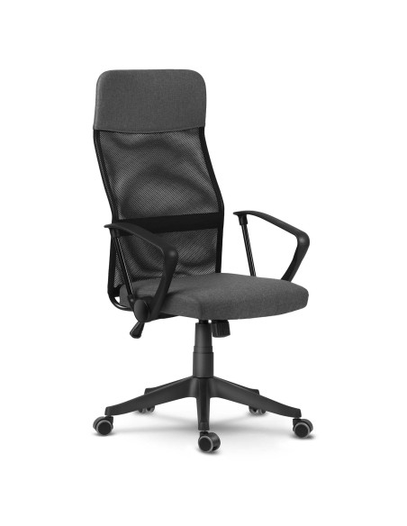 Biuro fotelis pagamintas iš mikro tinklelio So fotelis Sydney tamsiai pilka Biuro fotelis pagamintas iš mikro tinklelio So fotelis Sydney tamsiai pilka