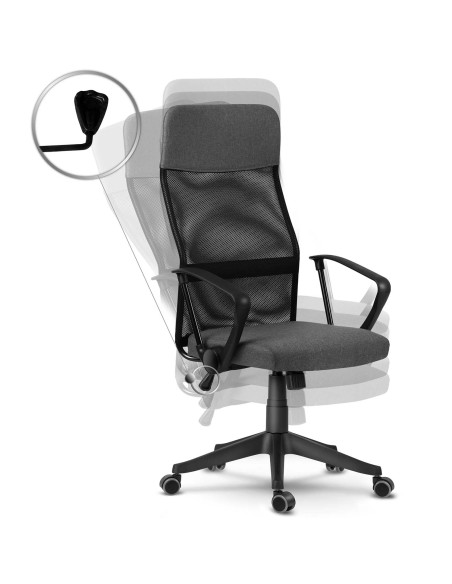 Biuro fotelis pagamintas iš mikro tinklelio So fotelis Sydney tamsiai pilka Biuro fotelis pagamintas iš mikro tinklelio So fotelis Sydney tamsiai pilka