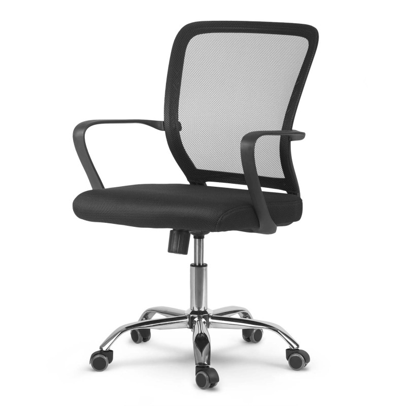 Mikromesh pasukamas biuro fotelis Sofotel Diran juodas