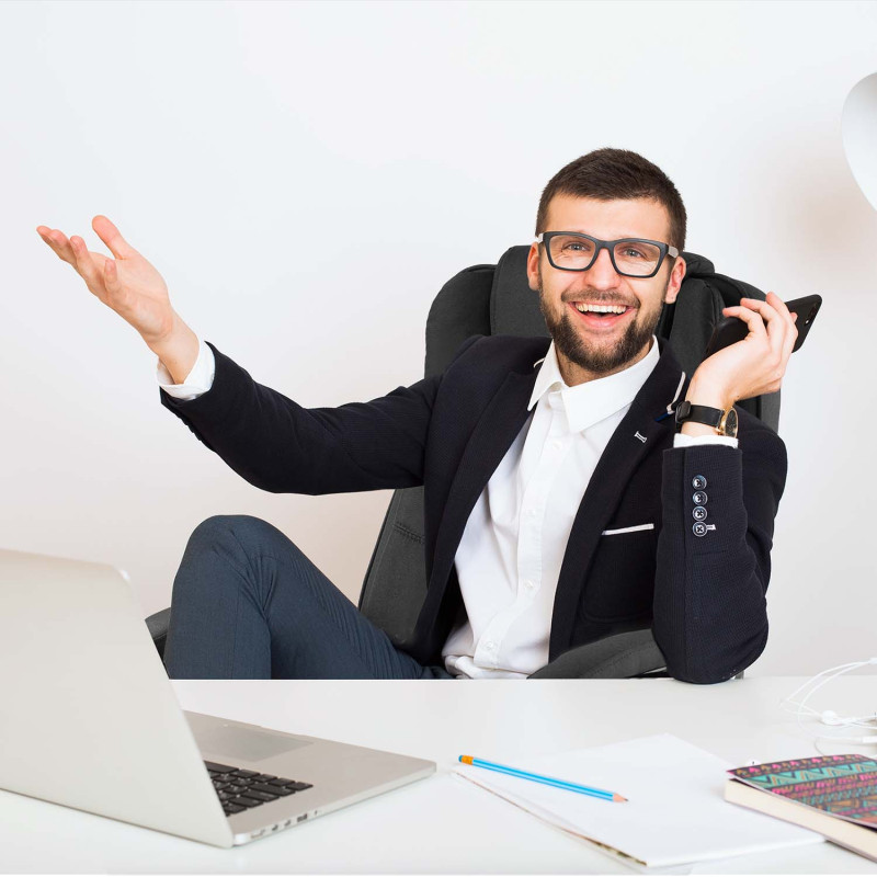 Sofotel Porto biuro fotelis - juodas audinys