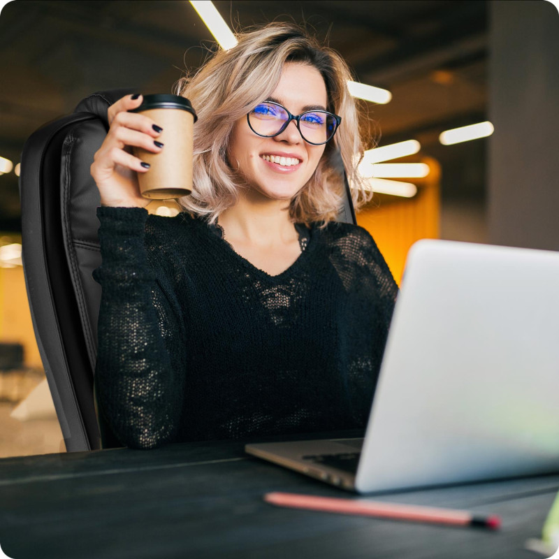 So fotelis Porto juodas