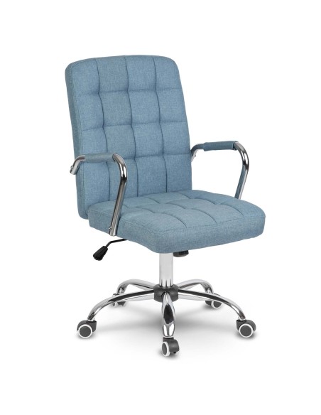 Benton mėlyno audinio biuro fotelis Benton mėlyno audinio biuro fotelis
