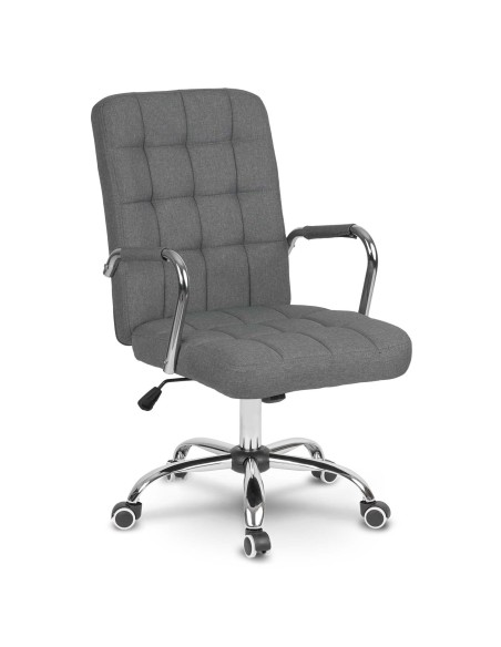 Benton pilko audinio biuro fotelis Benton pilko audinio biuro fotelis