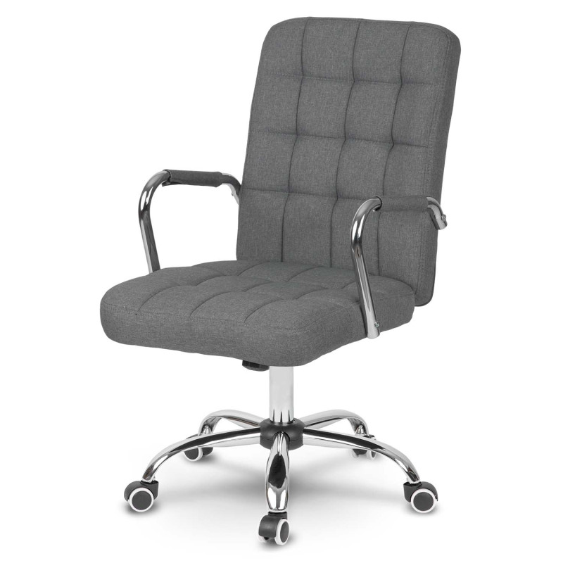 Benton pilko audinio biuro fotelis