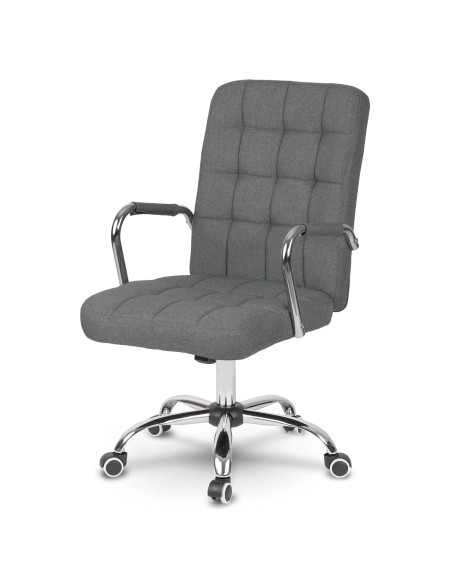 Benton pilko audinio biuro fotelis Benton pilko audinio biuro fotelis