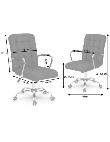 Benton audinio biuro fotelis juodas Benton audinio biuro fotelis juodas