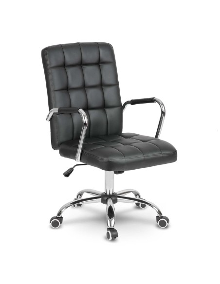 Benton juodos odos biuro kėdė Benton juodos odos biuro kėdė