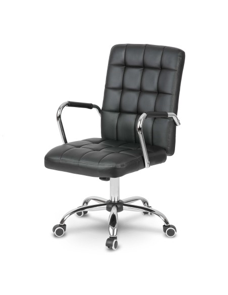 Benton juodos odos biuro kėdė Benton juodos odos biuro kėdė