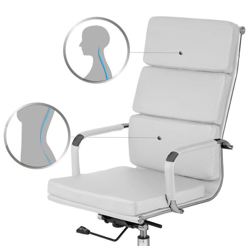 Ryokan baltas biuro fotelis