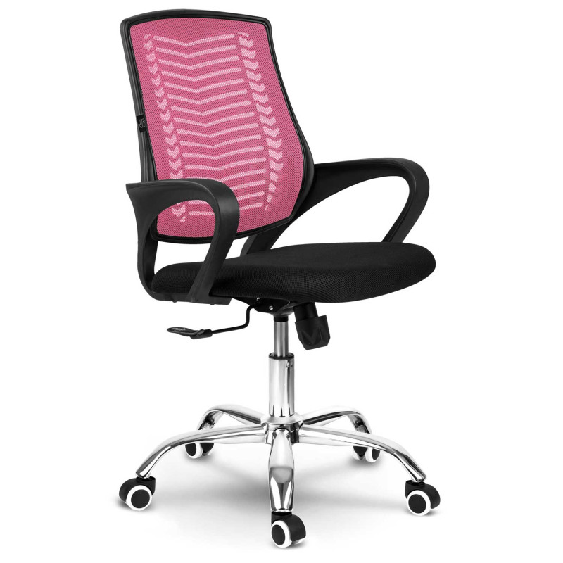 Sofotel Denar rausvos spalvos mikrotinklo biuro fotelis