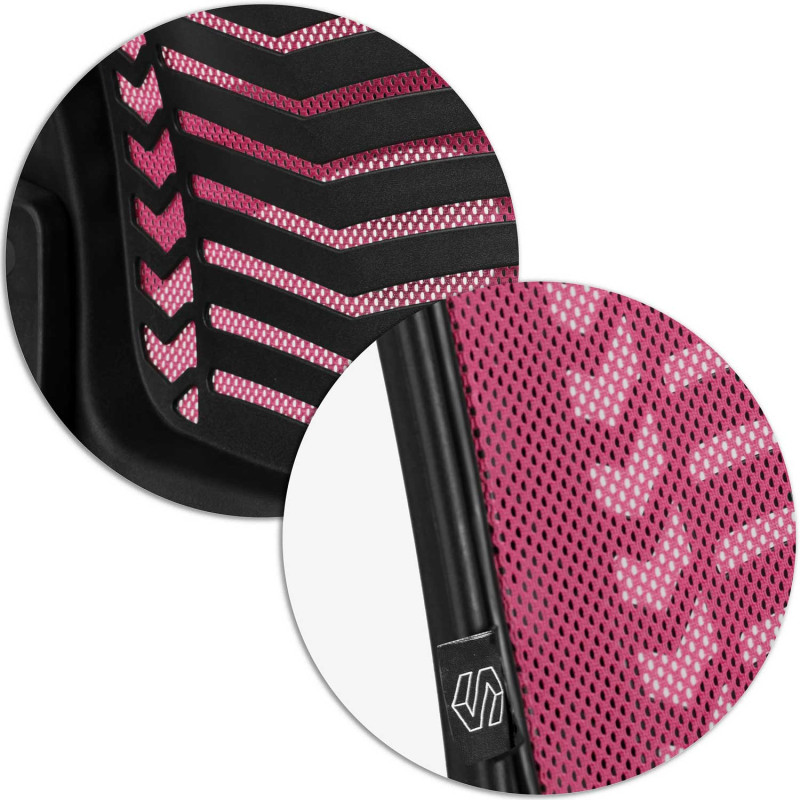 Sofotel Denar rausvos spalvos mikrotinklo biuro fotelis