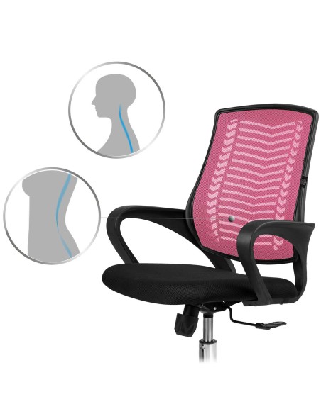 Sofotel Denar rausvos spalvos mikrotinklo biuro fotelis Sofotel Denar rausvos spalvos mikrotinklo biuro fotelis