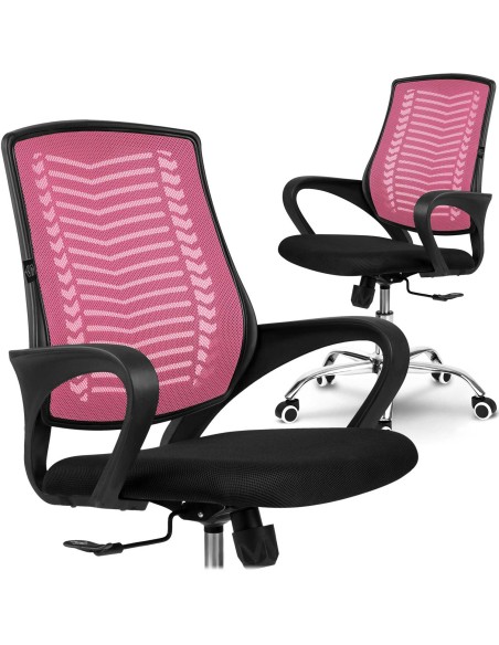 Sofotel Denar rausvos spalvos mikrotinklo biuro fotelis Sofotel Denar rausvos spalvos mikrotinklo biuro fotelis