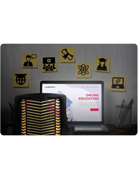 Biuro fotelis pagamintas iš mikrotinklo Sofotel Denar oranžinės spalvos Biuro fotelis pagamintas iš mikrotinklo Sofotel Denar oranžinės spalvos