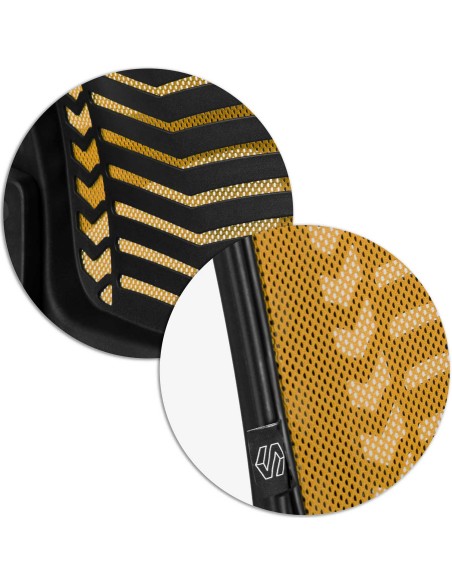 Biuro fotelis pagamintas iš mikrotinklo Sofotel Denar oranžinės spalvos Biuro fotelis pagamintas iš mikrotinklo Sofotel Denar oranžinės spalvos