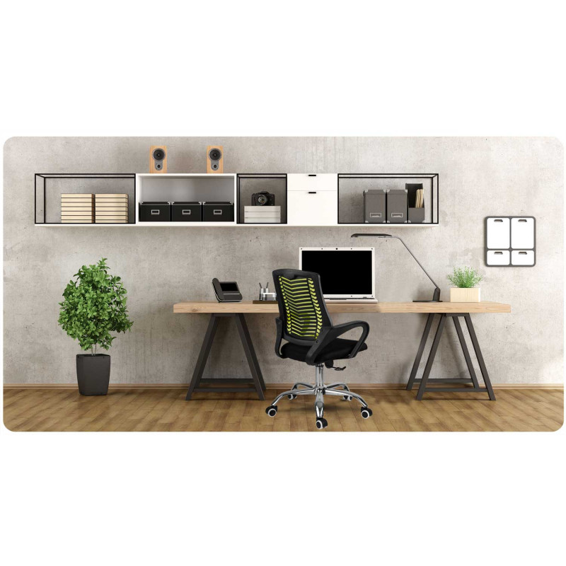 Žalia mikromesh biuro fotelis Sofotel Denar