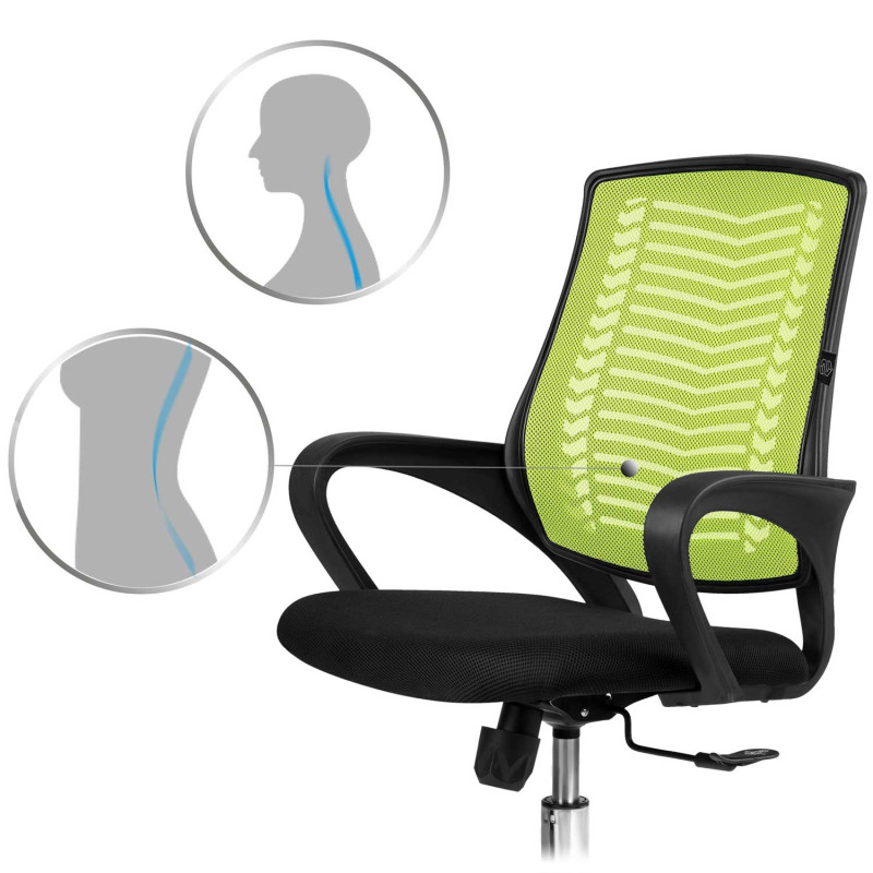 Žalia mikromesh biuro fotelis Sofotel Denar