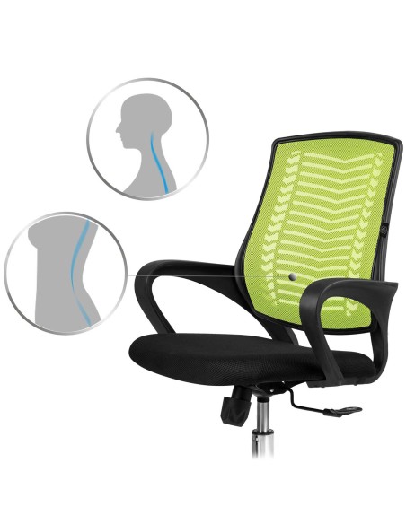 Žalia mikromesh biuro fotelis Sofotel Denar Žalia mikromesh biuro fotelis Sofotel Denar