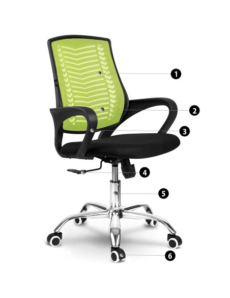 Žalia mikromesh biuro fotelis Sofotel Denar Žalia mikromesh biuro fotelis Sofotel Denar