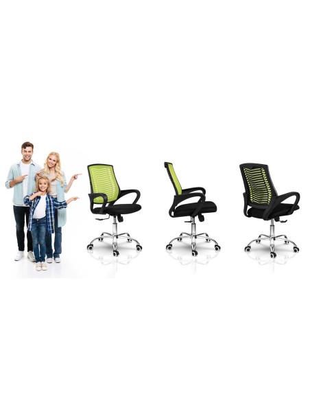 Žalia mikromesh biuro fotelis Sofotel Denar Žalia mikromesh biuro fotelis Sofotel Denar