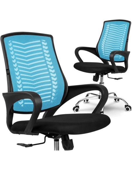 Sofotel Denar mėlynos spalvos mikrotinklo biuro fotelis Sofotel Denar mėlynos spalvos mikrotinklo biuro fotelis