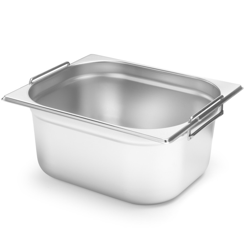 Maitinimo konteineris GN 1/2 su ištraukiamomis rankenomis 325x265x200mm 12,5L Hendi 817353