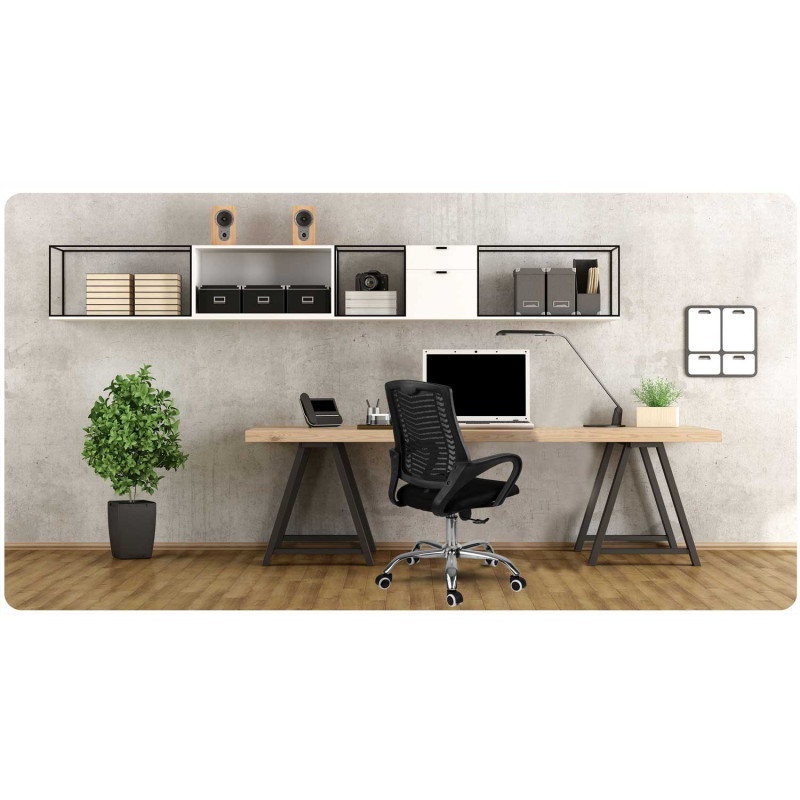 Sofotel Denar juodas mikrotinklo biuro fotelis