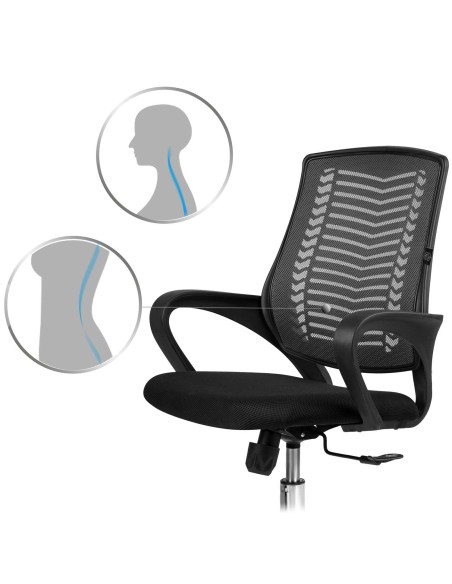 Sofotel Denar juodas mikrotinklo biuro fotelis Sofotel Denar juodas mikrotinklo biuro fotelis