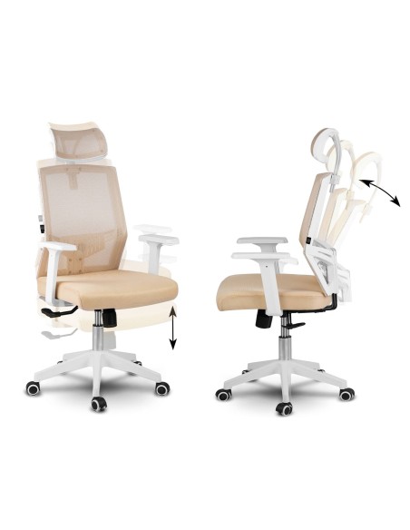 Sofotel Rotar smėlio spalvos mikrotinklo biuro fotelis Sofotel Rotar smėlio spalvos mikrotinklo biuro fotelis