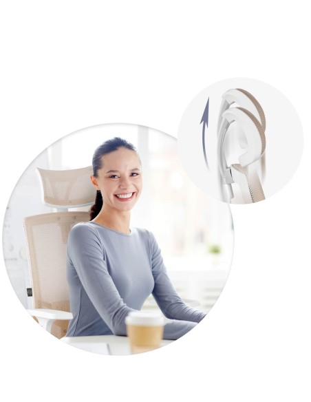 Sofotel Rotar smėlio spalvos mikrotinklo biuro fotelis Sofotel Rotar smėlio spalvos mikrotinklo biuro fotelis