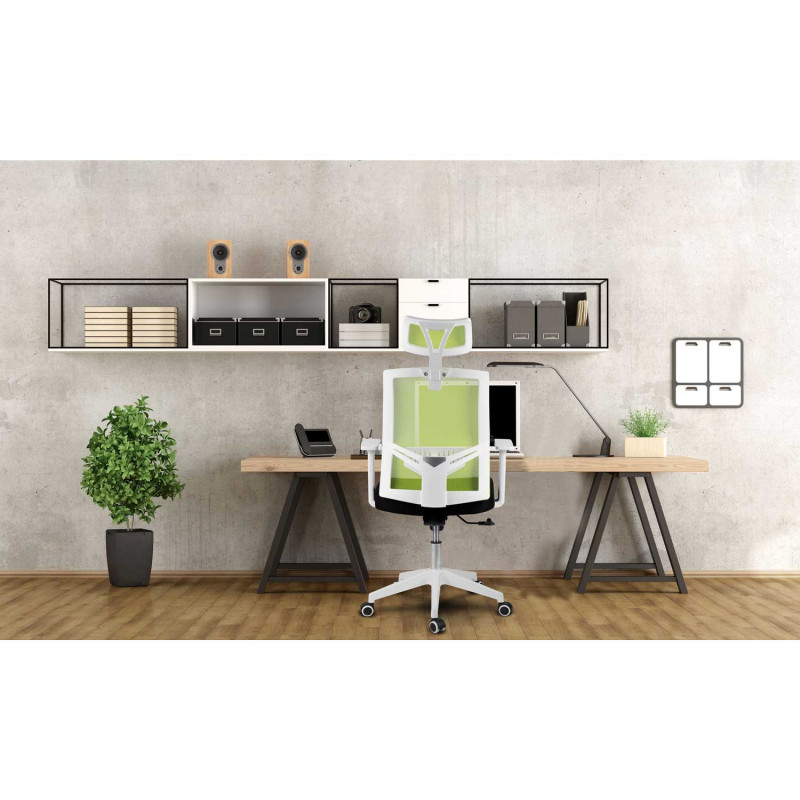 Žalia mikromesh biuro fotelis Sofotel Rotar