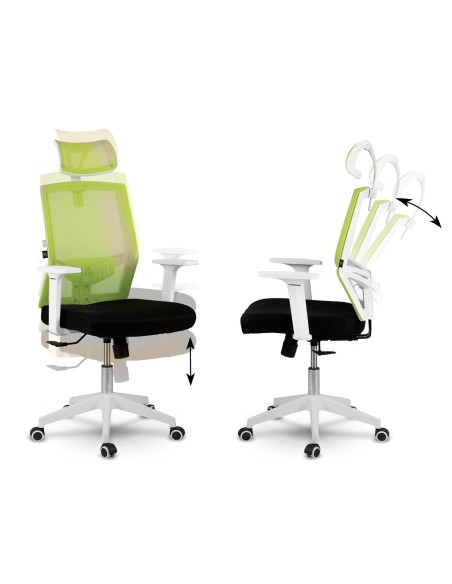 Žalia mikromesh biuro fotelis Sofotel Rotar Žalia mikromesh biuro fotelis Sofotel Rotar