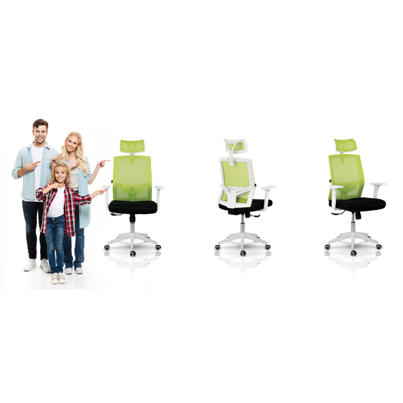 Žalia mikromesh biuro fotelis Sofotel Rotar