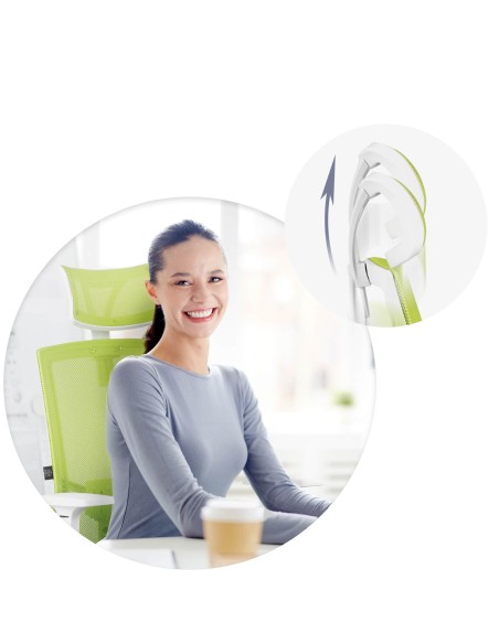 Žalia mikromesh biuro fotelis Sofotel Rotar Žalia mikromesh biuro fotelis Sofotel Rotar