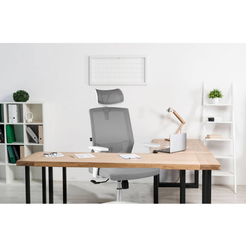 Sofotel Rotar pilkos spalvos mikrotinklo biuro fotelis