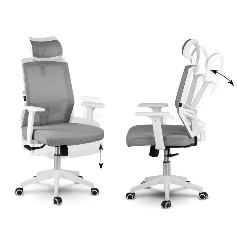 Sofotel Rotar pilkos spalvos mikrotinklo biuro fotelis