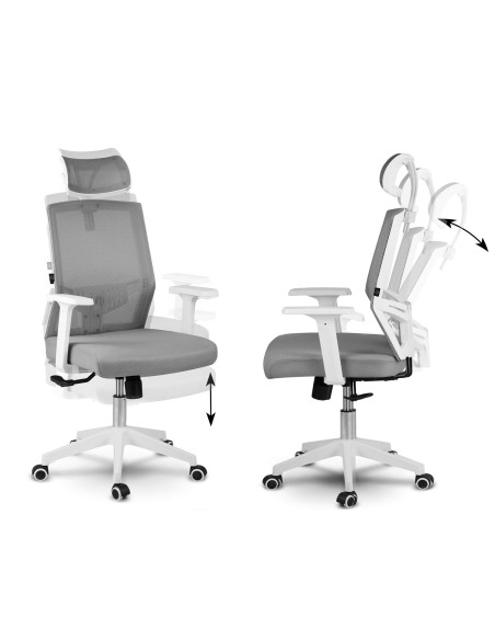 Sofotel Rotar pilkos spalvos mikrotinklo biuro fotelis Sofotel Rotar pilkos spalvos mikrotinklo biuro fotelis