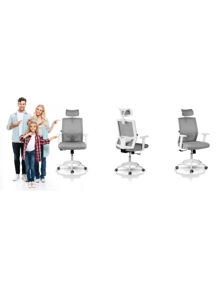 Sofotel Rotar pilkos spalvos mikrotinklo biuro fotelis Sofotel Rotar pilkos spalvos mikrotinklo biuro fotelis