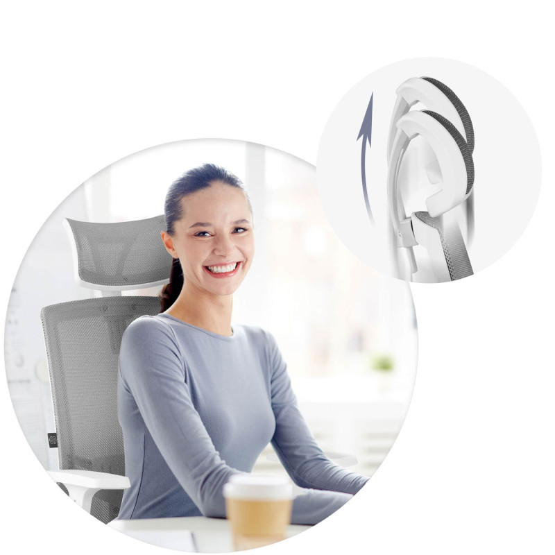 Sofotel Rotar pilkos spalvos mikrotinklo biuro fotelis