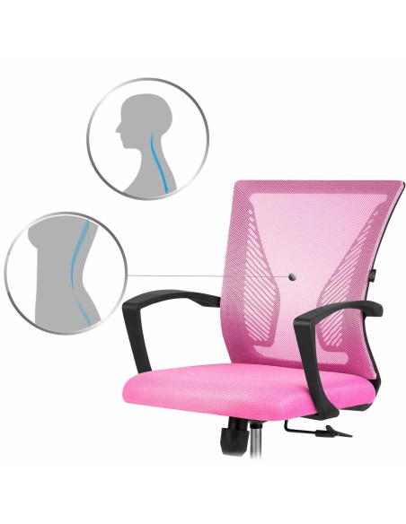 Sofotel Gontia mikromesh biuro fotelis rožinis Sofotel Gontia mikromesh biuro fotelis rožinis