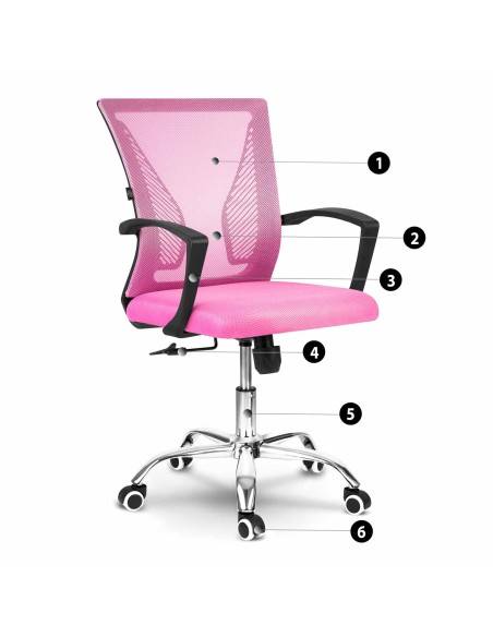 Sofotel Gontia mikromesh biuro fotelis rožinis Sofotel Gontia mikromesh biuro fotelis rožinis