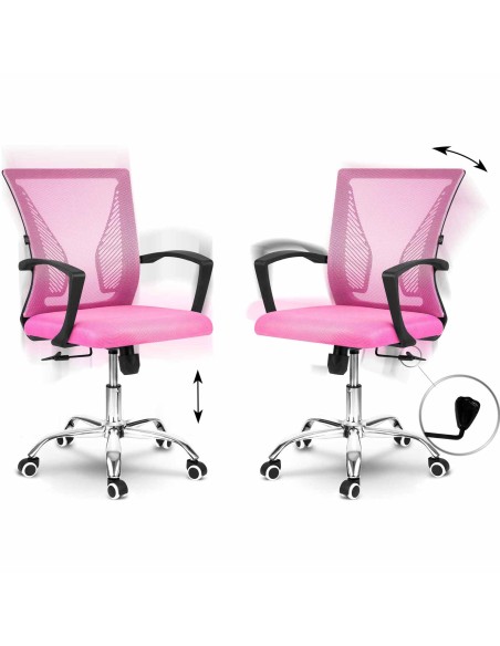 Sofotel Gontia mikromesh biuro fotelis rožinis Sofotel Gontia mikromesh biuro fotelis rožinis