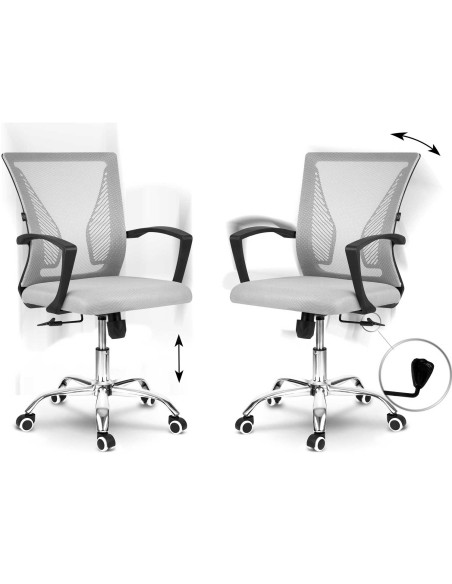 Sofotel Gontia pilkas mikrotinklo biuro fotelis Sofotel Gontia pilkas mikrotinklo biuro fotelis