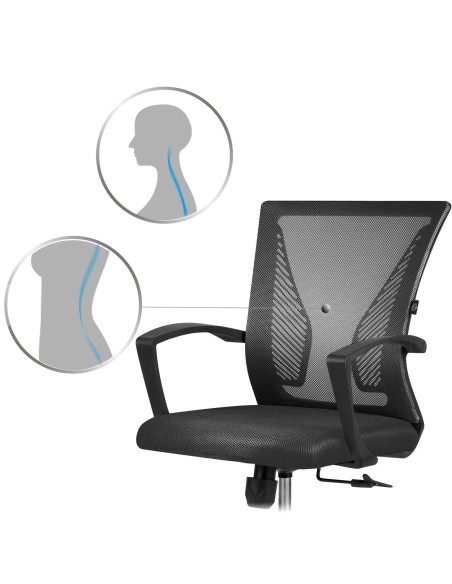 Sofotel Gontia juodas mikrotinklo biuro fotelis Sofotel Gontia juodas mikrotinklo biuro fotelis