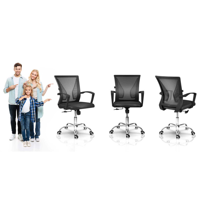 Sofotel Gontia juodas mikrotinklo biuro fotelis