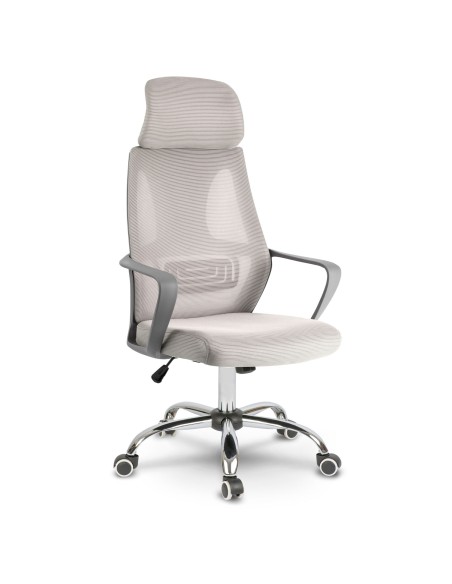 Praga mikromesh biuro fotelis - šviesiai pilkas Praga mikromesh biuro fotelis - šviesiai pilkas