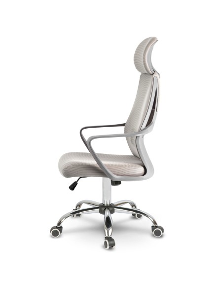 Praga mikromesh biuro fotelis - šviesiai pilkas Praga mikromesh biuro fotelis - šviesiai pilkas