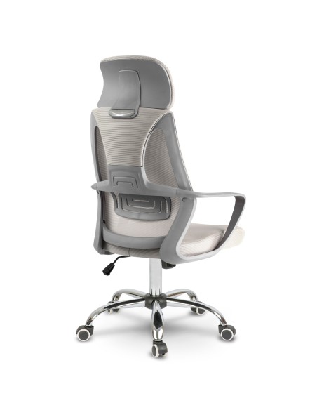 Praga mikromesh biuro fotelis - šviesiai pilkas Praga mikromesh biuro fotelis - šviesiai pilkas