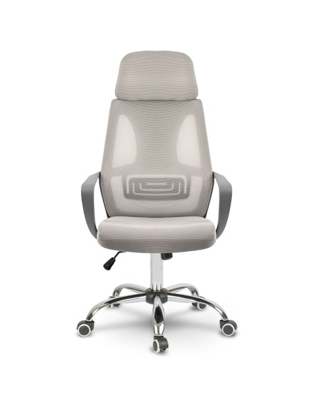 Praga mikromesh biuro fotelis - šviesiai pilkas Praga mikromesh biuro fotelis - šviesiai pilkas