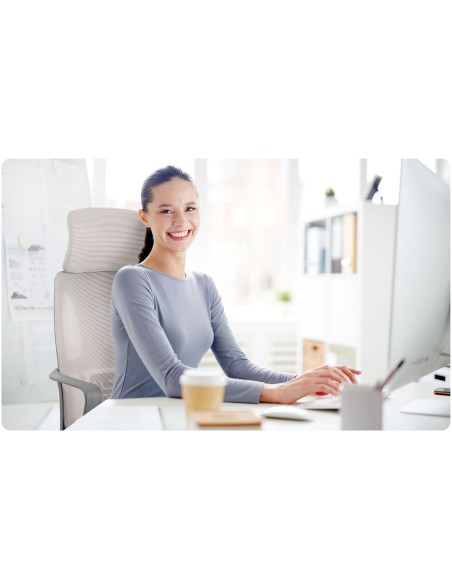 Praga mikromesh biuro fotelis - šviesiai pilkas Praga mikromesh biuro fotelis - šviesiai pilkas